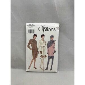 Vogue 8810 Easy Option Sewing Pattern Size 8 10 12 Misses Dress Tunic Skirt 1990